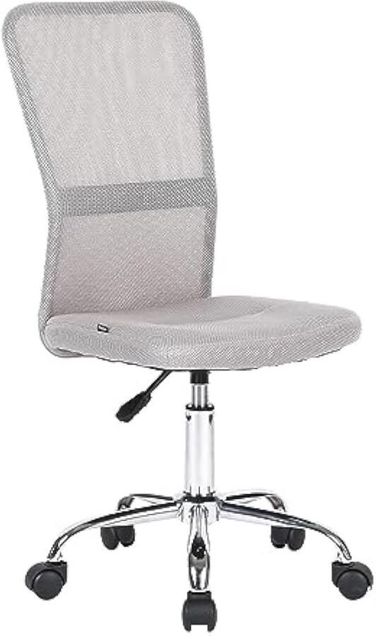 Universele bureaustoel ergonomische bureaustoel draaistoel met opvouwbaar met opbergruimte – 49 × 49 × 102 cm grijs