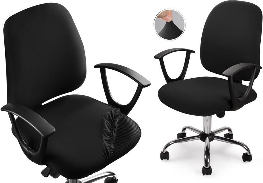 Universele Bureaustoelhoes Elastische Afneembare en Wasbare Stoelhoes voor Bureaustoelen