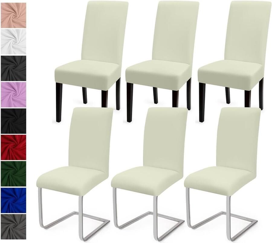 Universele Eetstoelhoezen Set van 6 Stretch Stoelhoes voor Moderne Interieurs
