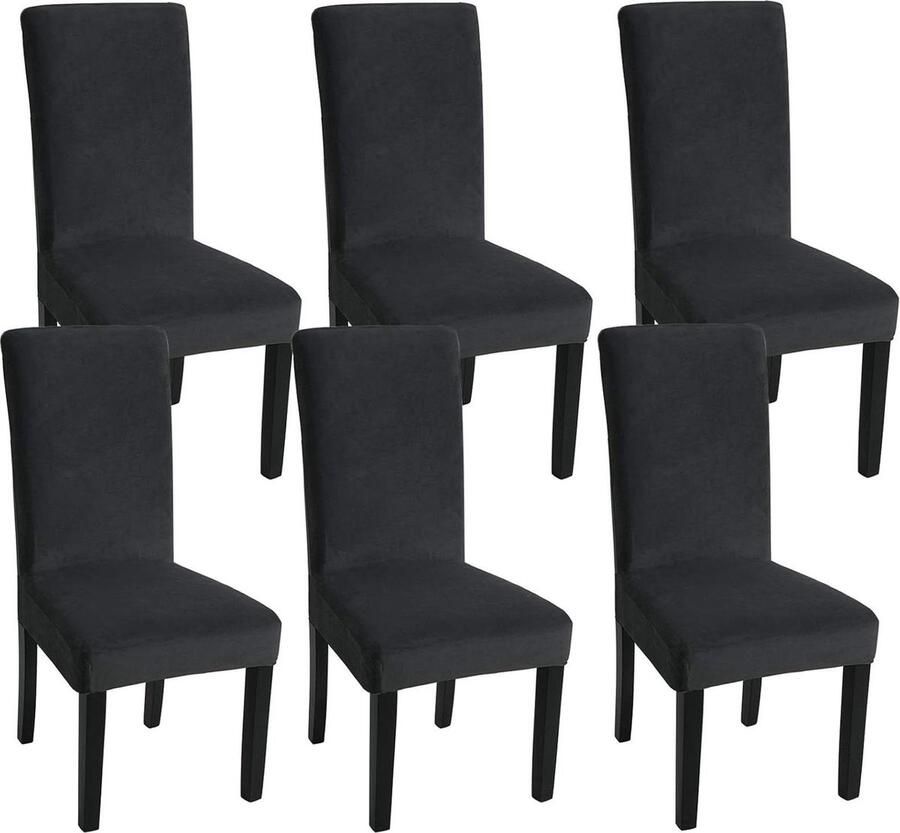Universele fluwelen stretch stoelhoezen afneembaar en wasbaar voor hotel eetkamer ceremonie banket bruiloft feest set van 2 4 6 stuks