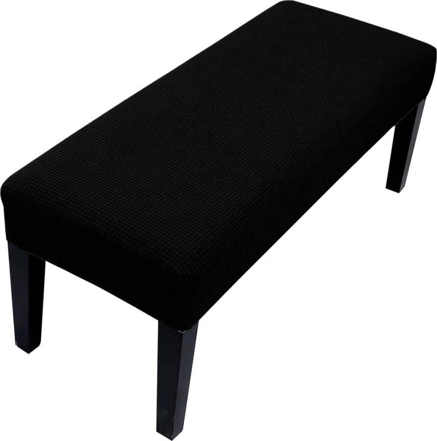 Universele hoes voor eetkamerbank stretch dining bankhoes elastische stretchhoes voor hotel banket restaurant woonkamer slaapkamer (zwart)