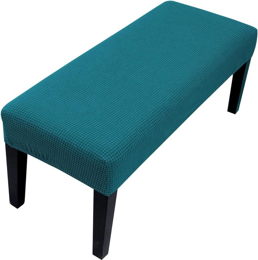 Universele hoes voor eetkamerbank stretch eetbank elastische stretchhoes voor hotel banket restaurant woonkamer slaapkamer (pauwblauw)