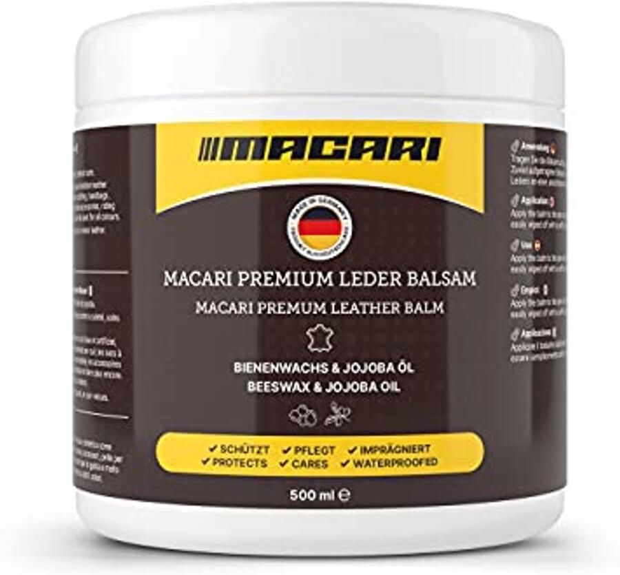 Universele Lederbalsem voor Leerverzorging met Echte Bijenwas 500 ml