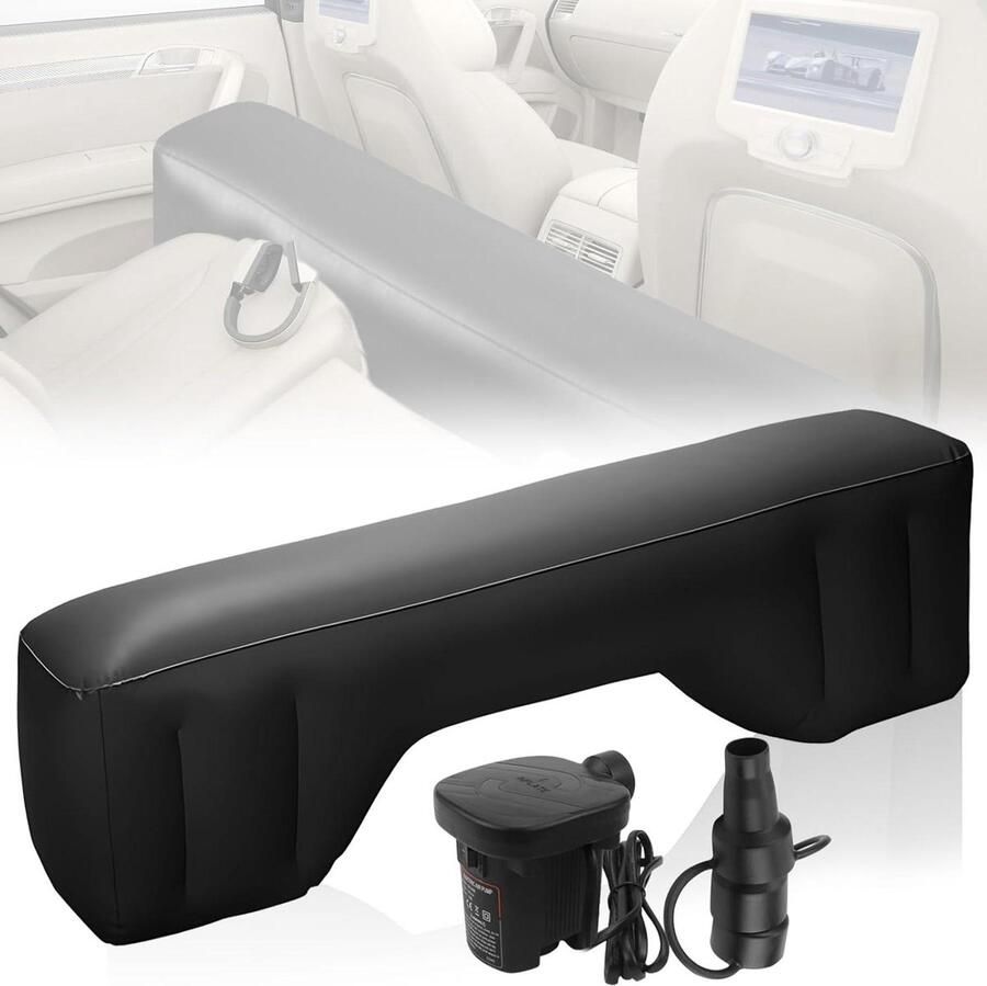 Universele Opblaasbare Auto-luchtmatras voor Achterbank Rugleuning Draagbaar Autobed voor Werk Reizen Kamperen Opblaasbaar Automatras met Opening in de Auto