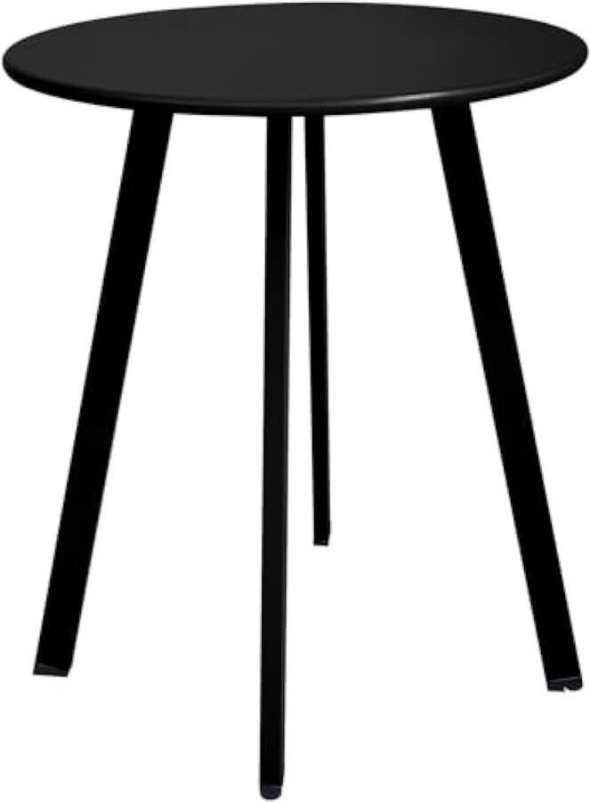 Universele outdoor bijzettafel weerbestendige patio met opvouwbaar duurzaam materiaal voor binnen voor tuin – zwart