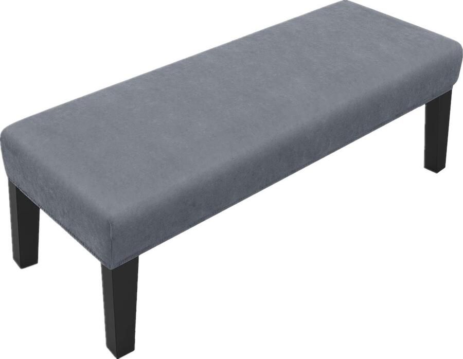 Universele overtrek voor eetkamerbank elastische fluwelen stoelhoes voor eetkamer afneembaar wasbaar overtrek voor eetkamerstoel