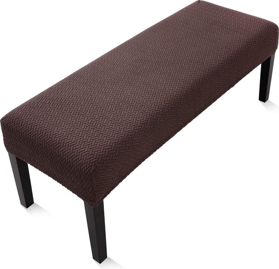 Universele overtrek voor eetkamerbank polarfleece elastische stoelhoes voor eetkamer afneembaar overtrek voor eetkamerstoel eetkamer