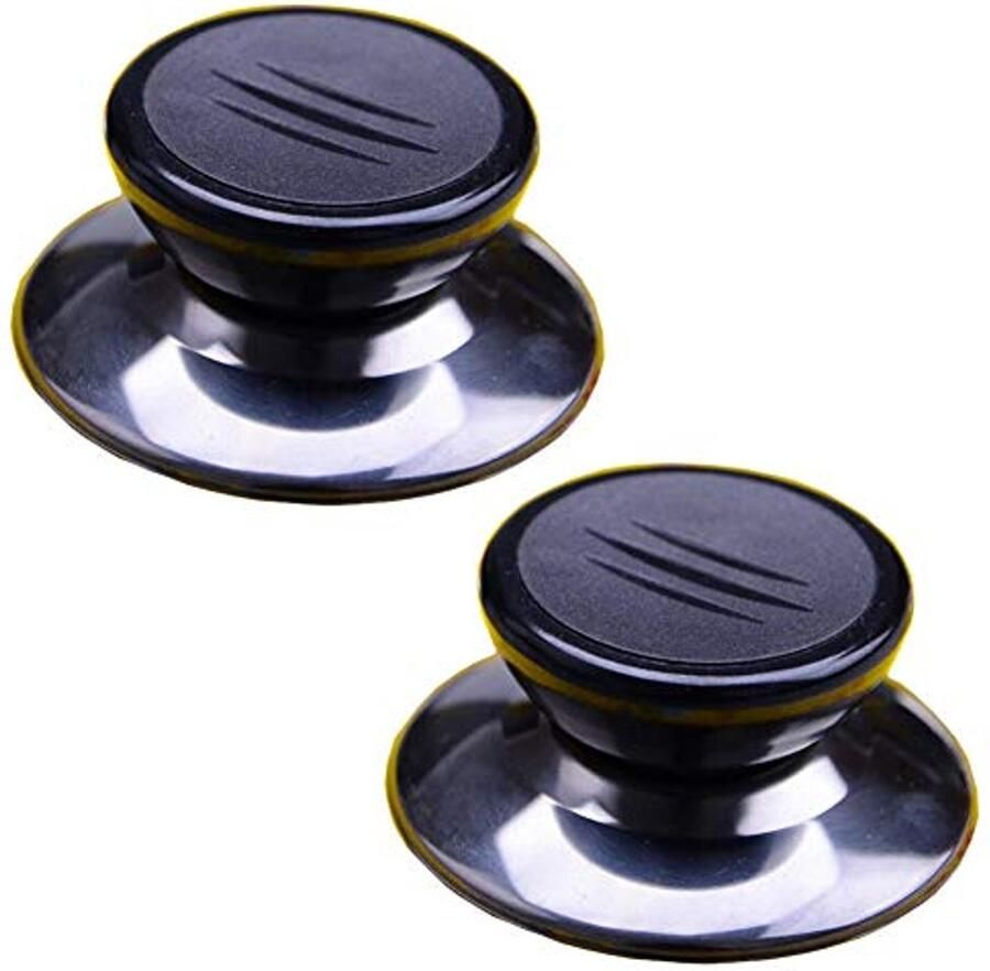 Universele Pot Deksel Knop 2 Sets Vervangingshandvatten voor Kookgerei