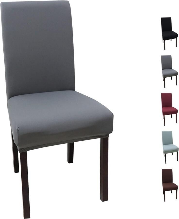 Universele Stoelhoezen Set van 4 Moderne en Elastische Beschermhoezen voor Eetkamer en Feesten