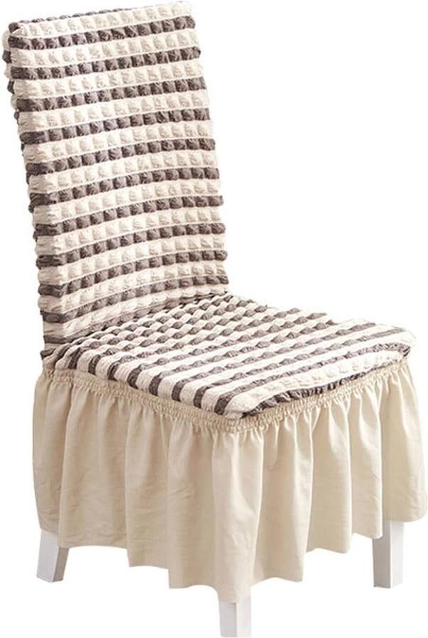 Universele stretch stoelhoezen Wasbare en strijkvrije jacquard hoes voor eetkamerstoelen Moderne stoelbekleding voor elk interieur