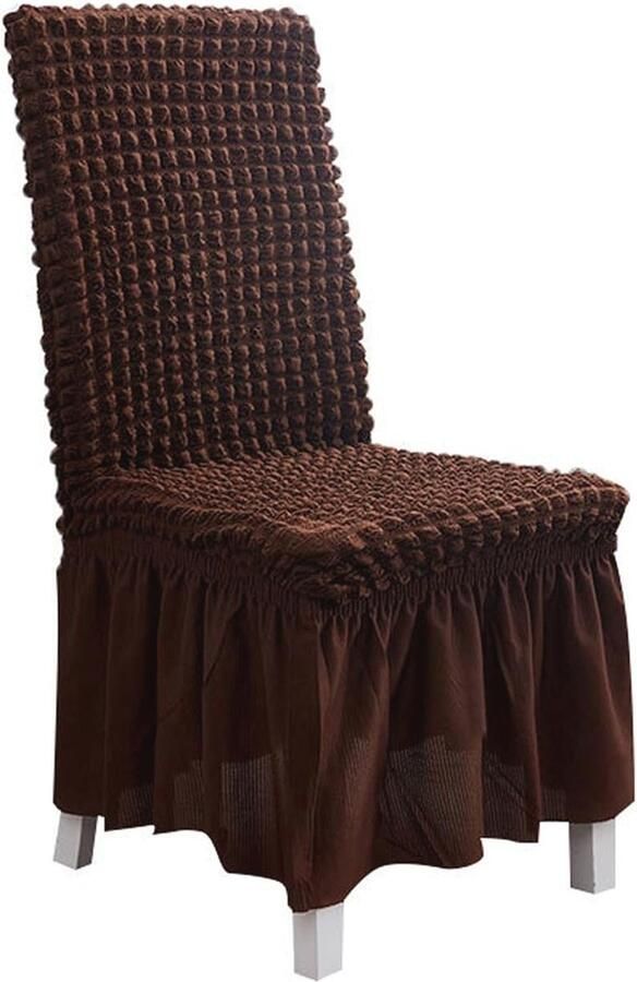 Universele stretch stoelhoezen Jacquard hoes voor eetkamerstoelen wasbaar en strijkvrij