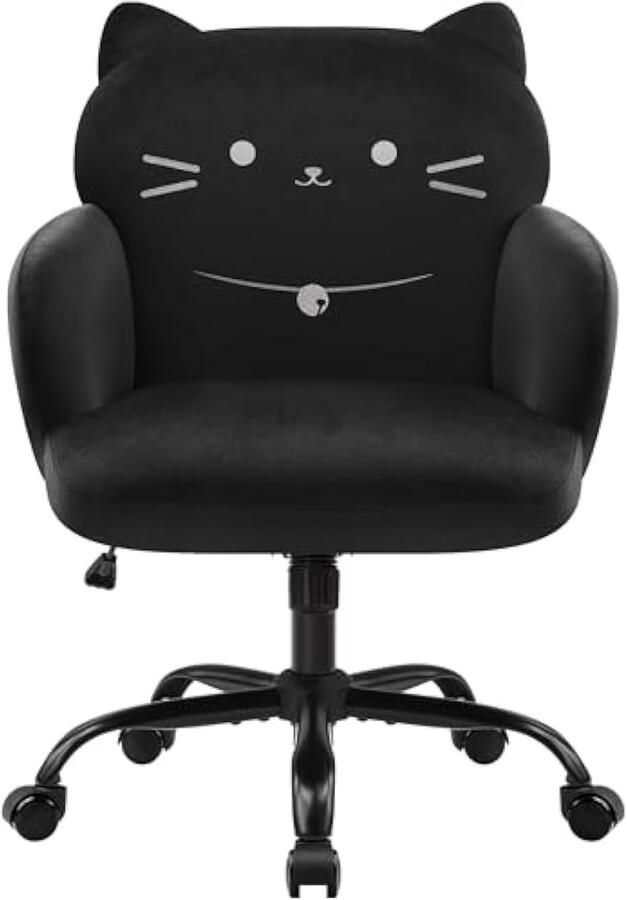 Universele thuiskantoorstoel schattige fluwelen make-upstoel met draaibaar multifunctioneel voor woonkamer