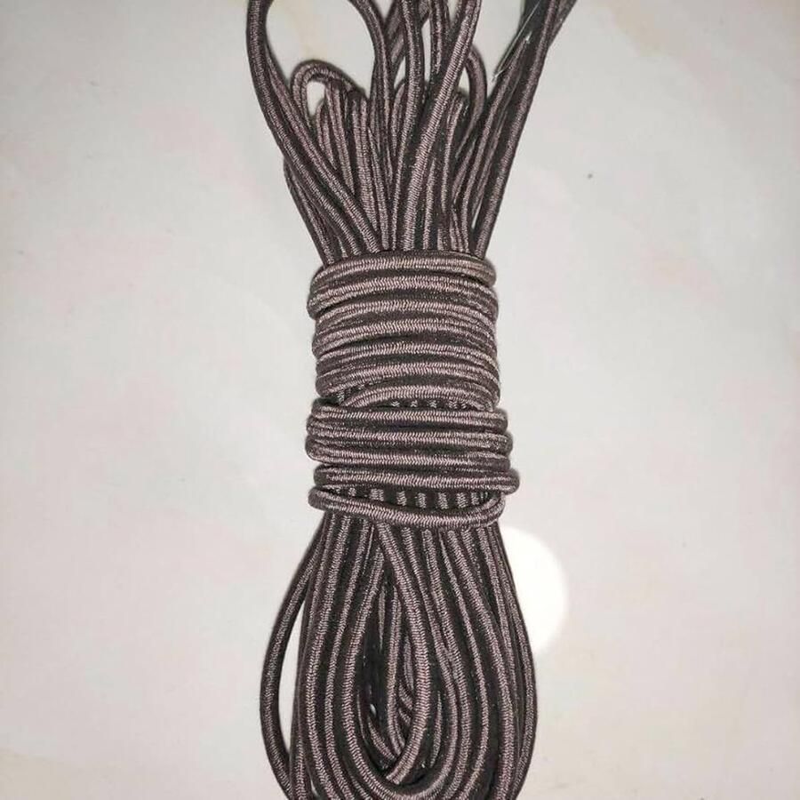 Universele Vervangende Koorden Elastisch Pack van 4 Bruin Kunststof