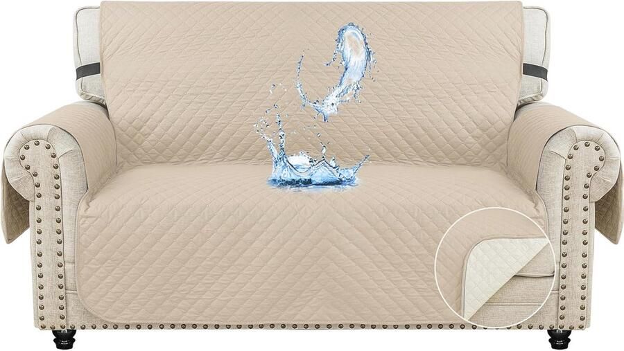 Universele Waterbestendige Bankhoes 2 Zits Kras- en Vlekbestendig Meubelhoes voor Woonkamer