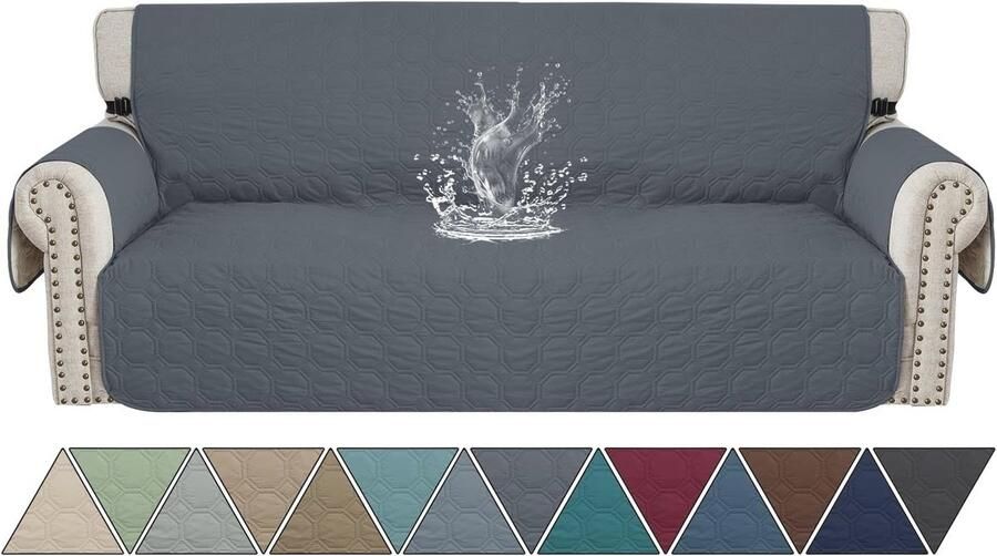 Universele Waterdichte Bankhoes 3 Zits met Armleuningen Krasbestendig en Antislip Geschikt voor Kinderen en Huisdieren