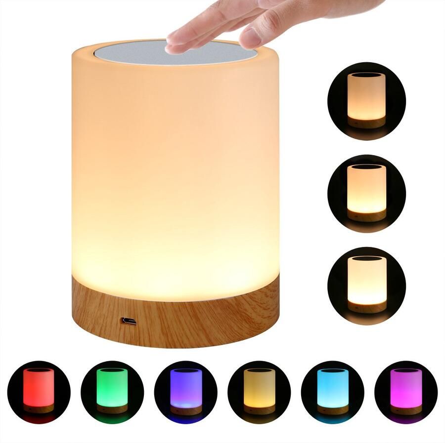USB LED oplaadbare touch bedlamp dimbare lamp