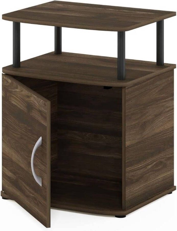 Utility Design bijzettafel nachtkastje Columbia walnoot zwart 48 (B) x 61 2 (H) x 39 4 (D) cm - Foto 2