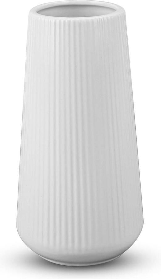 Vaas Keramische witte decoratieve vaas voor bloemen pampasgras moderne kleine vaas voor huis woonkamer eettafel boerderij kantoor