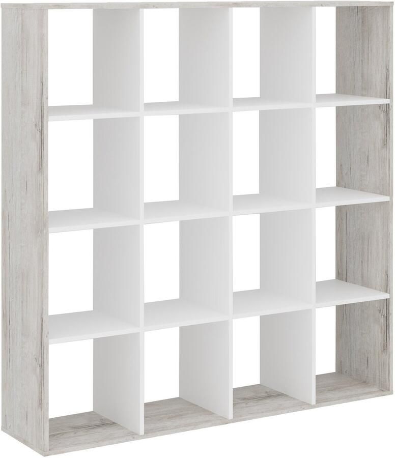 Vakkenkast Camiel Zandeiken Breedte 138.5 cm Hoogte 143 cm Diepte 33 cm N Met openslaande deuren