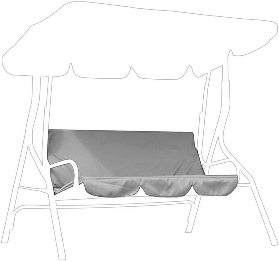 Valentine's Day cadeau Schommelstoel kussenhoes Waterdicht Grijs Onderhoudsvriendelijk Tuinmeubilair