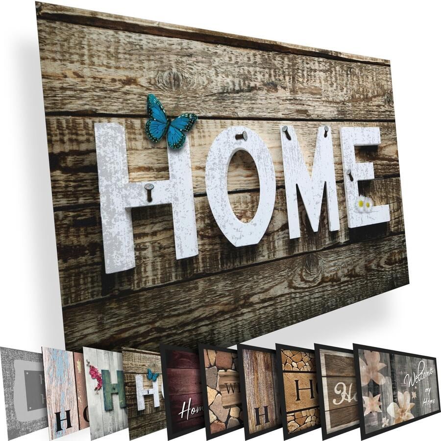 Valia Home Deurmat Vuilvangermat voor binnen en buiten Deurmat Antislip entreemat Voordeurmat Home Design 40 x 60 cm (Home 1)