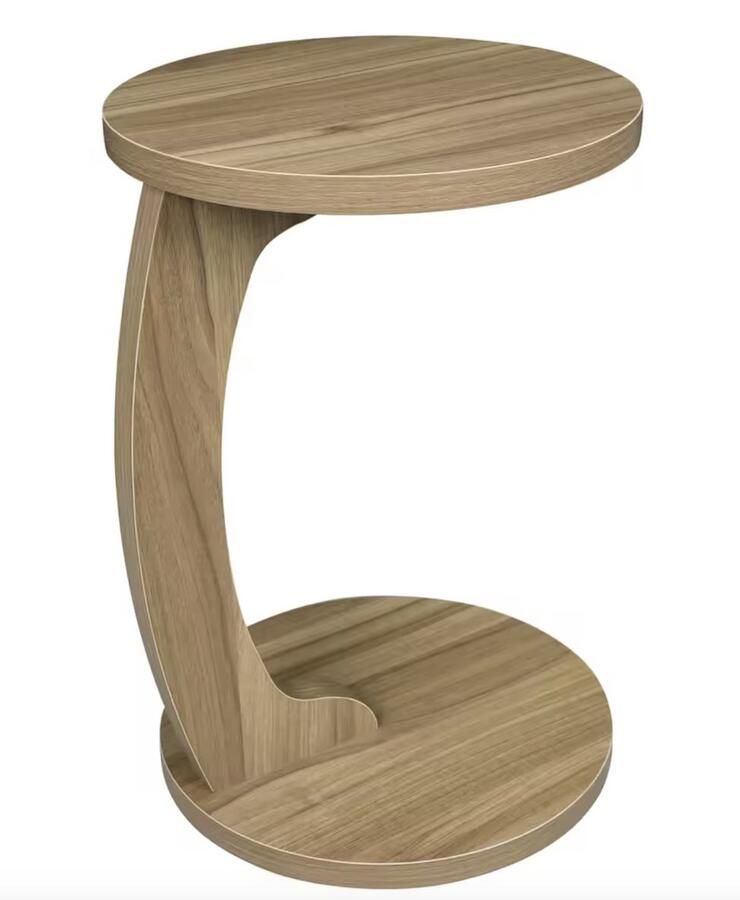 Varnox Bijzettafel Kleine bijzettafel Sidetable Banktafel Tafel Eindtafel Nachtkastje Naast bank Naast bed Hout Bruin