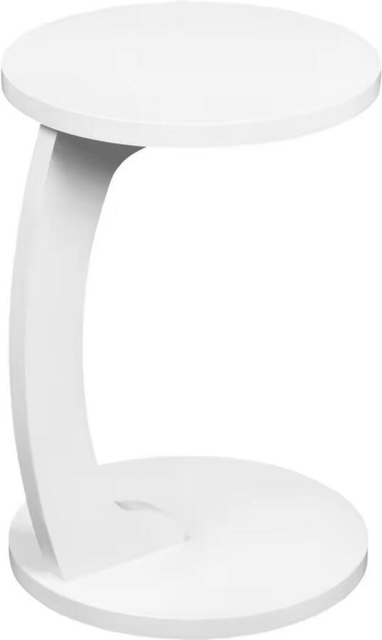 Varnox Bijzettafel Kleine bijzettafel Sidetable Banktafel Tafel Eindtafel Nachtkastje Naast bank Naast bed Hout Wit