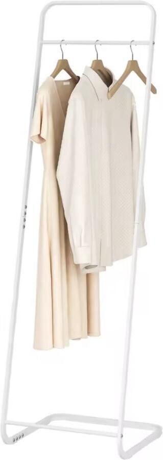 Varnox Kledingrek Garderoberek Rek Kleding Open kledingrek L-vormig Kledingrek Stang Metaal Wit