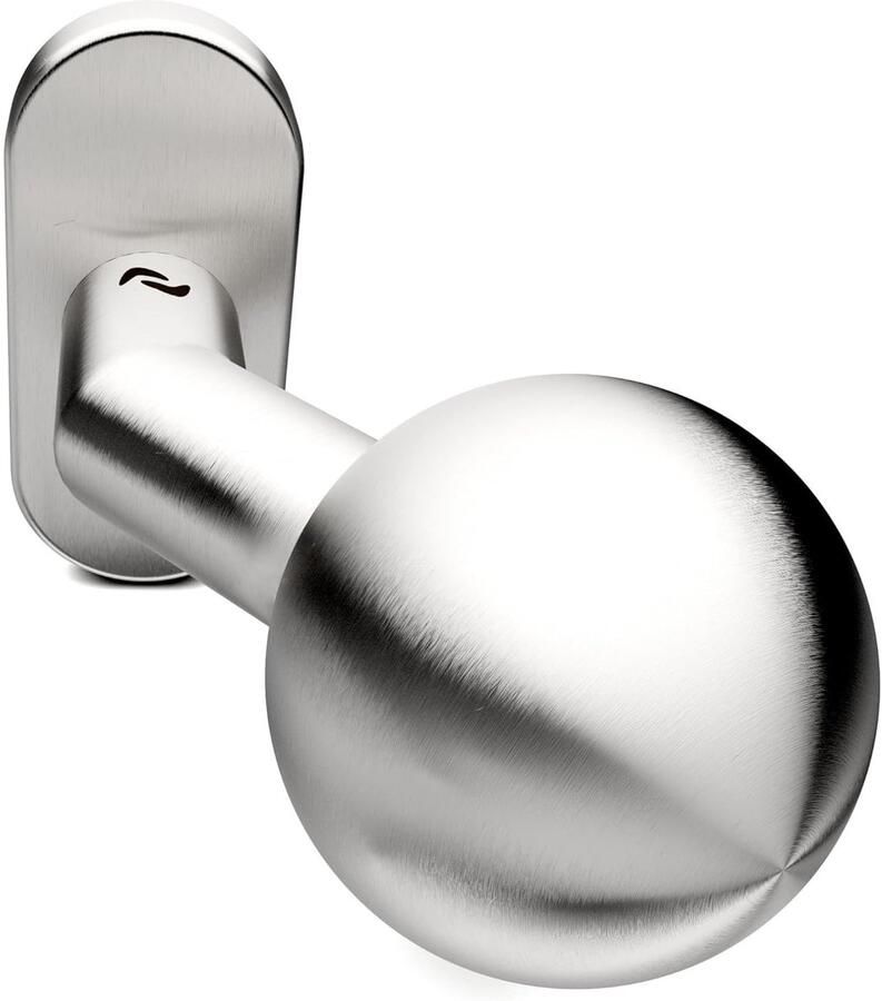 Vaste kogelknop RVS voor tuinpoorten 1 stuk 70 x 32 mm