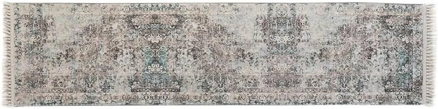 Veelkleurig tapijt polyester 60 x 240 cm