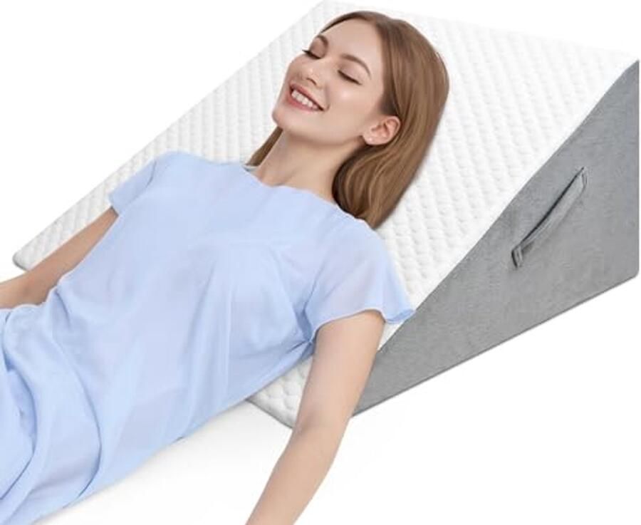 Veelzijdig Leeskussen voor Bed en Bank Ergonomisch Traagschuim Wigkussen voor Rugsteun