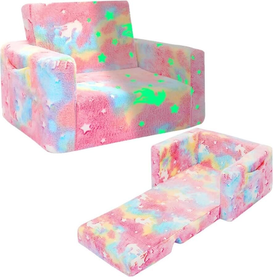 Luvetrex Veelzijdige Kinderbank met Magische Gloeiende Stoffen voor Jongens en Meisjes