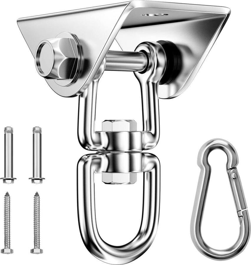 Luvetrex Veelzijdige Roterende Plafondhaak voor Hangstoelen en Schommels met Hoge Draagkracht