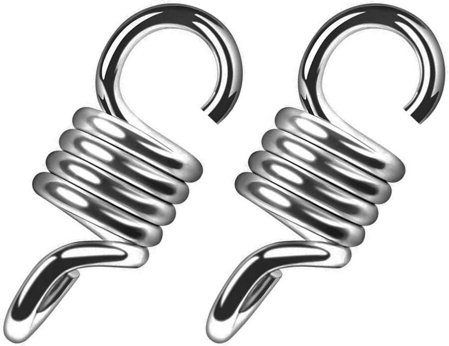 Veerhaak voor Hangmat Roestvrij Staal Sterk en Duurzaam