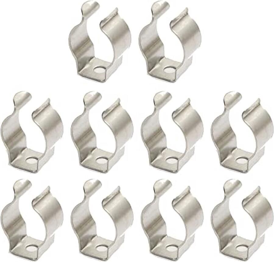 Veerstalen klemmen set van 10 stuks 6 mm gereedschapsklemmen