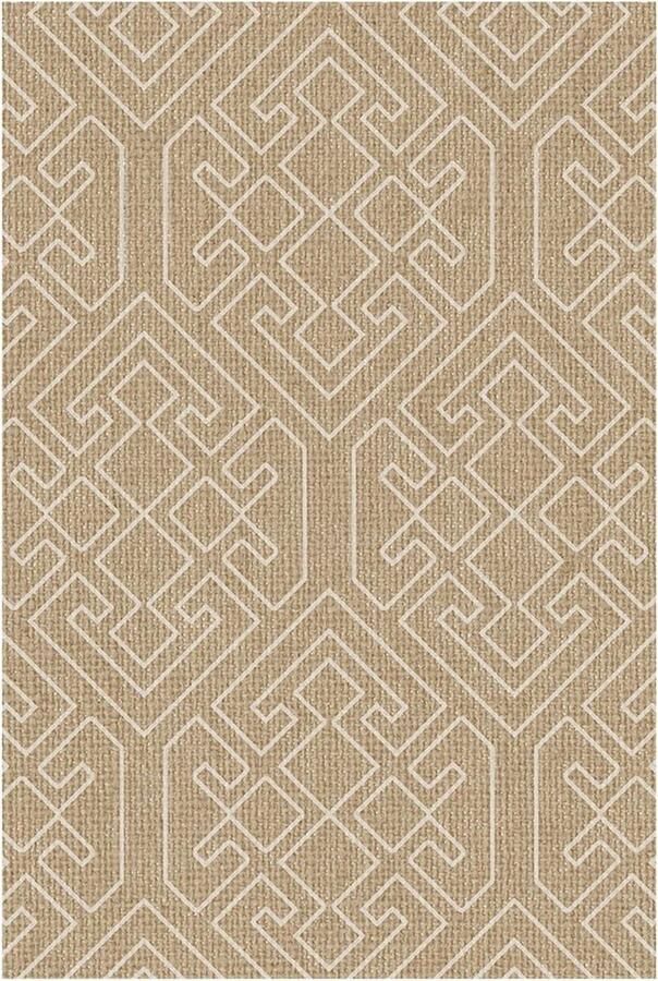 Veganistisch Jute Linnen Shag Area Tapijt Glad Opvouwbaar en Wasbaar Antislip Vloermat voor Eetkamer en Slaapkamer 47x67 cm Bruin