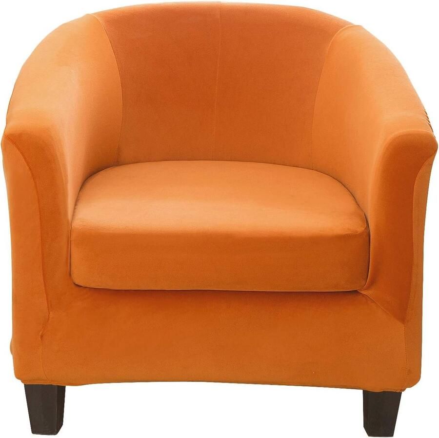 Velours Bankovertrek 2-delig Uittrekbare en Wasbare Stoelhoezen Kussensloop Inbegrepen