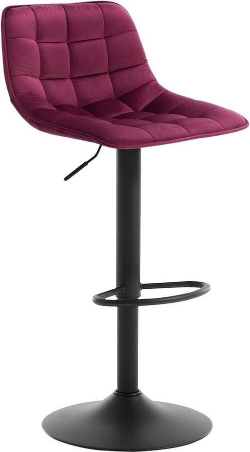 Rootz Living Rootz Velvet Barkruk Tegenkruk Draaistoel Ergonomisch ontwerp 42 5 cm x 35 cm x 104 cm