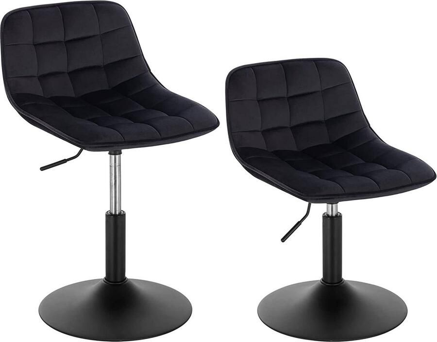 Rootz Living Rootz Velvet Barkruk Tegenkruk Verstelbare draaistoel Ergonomisch ontwerp duurzame constructie vloerbescherming 35 cm x 42 5 cm hoogte 60 5 cm 72 cm