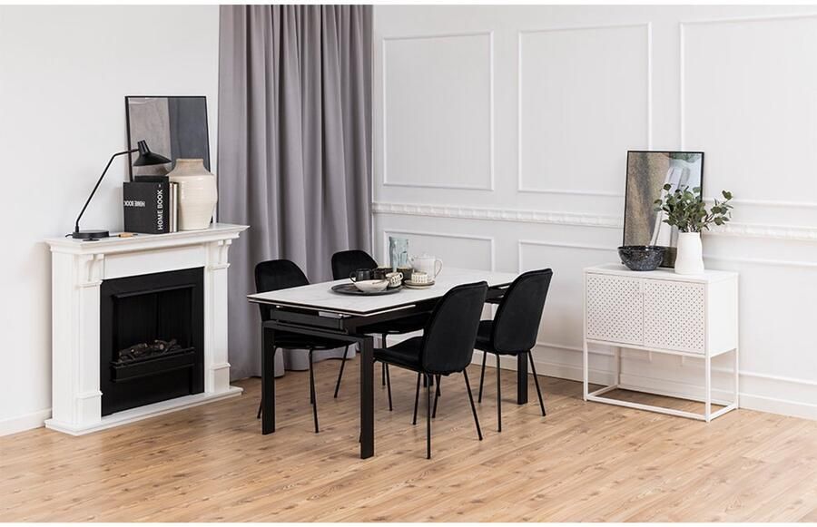 SMUK Velvet Eetkamerstoel Noah Zwart