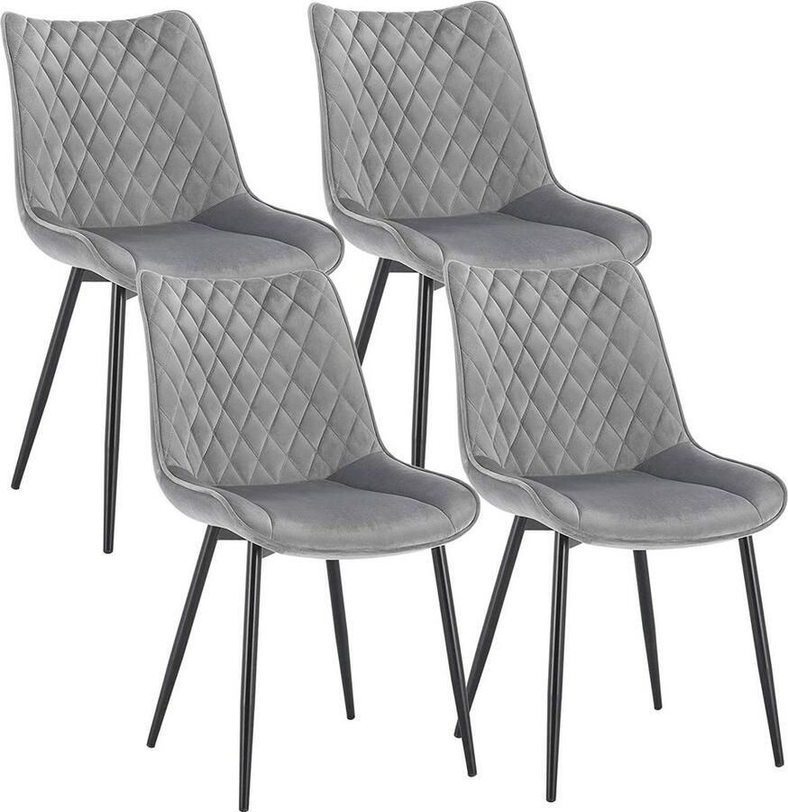 Rootz Living Rootz Velvet Eetkamerstoelen Elegante stoelen Comfortabel zitten Duurzaam Ergonomisch Antislip 46 cm x 40 5 cm x 85 5 cm