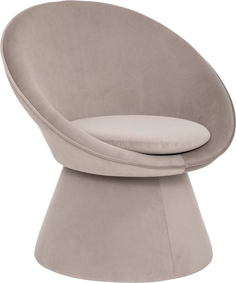 Velvet Fauteuil Charlena Grijs