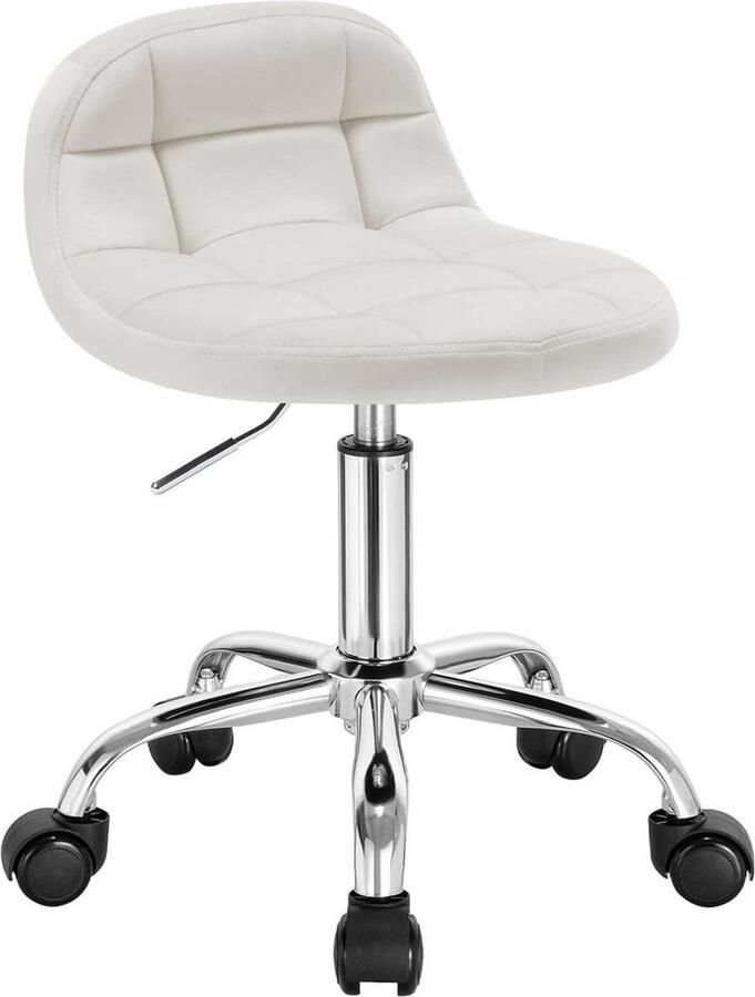 Rootz Living Rootz Velvet Office Kruk Verstelbare bureaustoel Draaibare zitting Comfortabel ergonomisch duurzaam 56 5 cm 68 cm x 38 cm x 31 cm