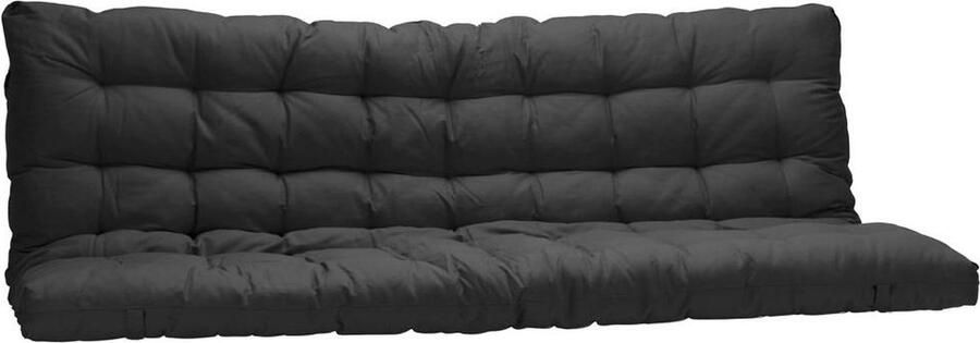 Vente-unique Futon 135x 190cm speciaal voor slaapbank dikte 10cm Zwart MODULO L 190 cm x H 10 cm x D 135 cm