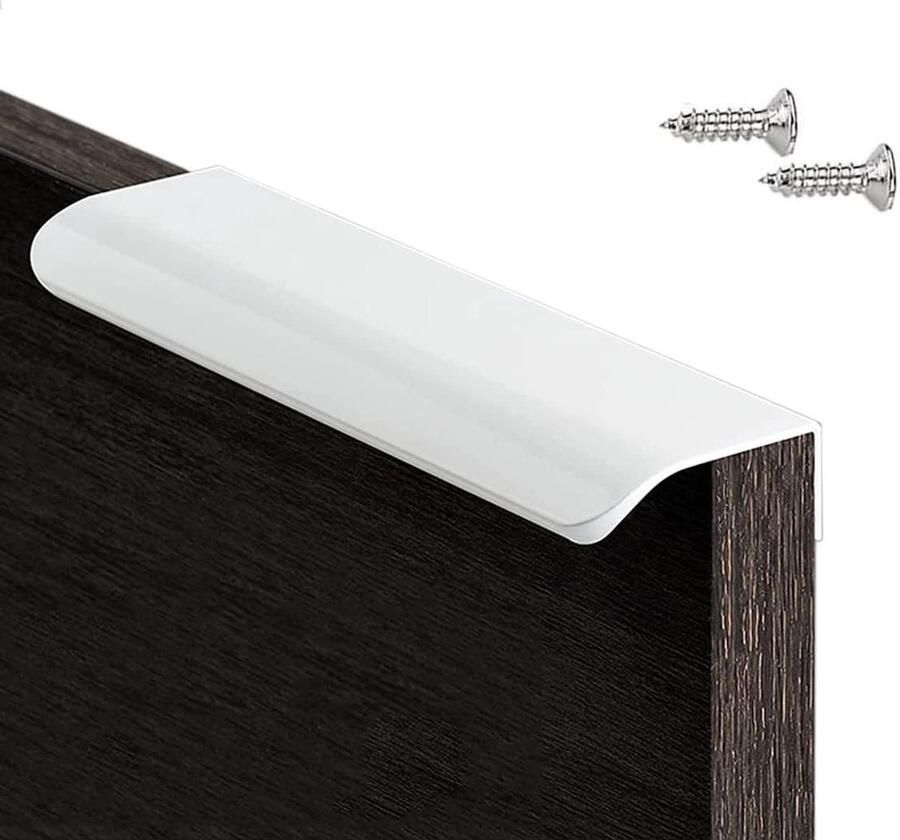 Verborgen Kastgrepen Keukengrepen en Meubelgrepen 6 Stuks Zuiver Wit