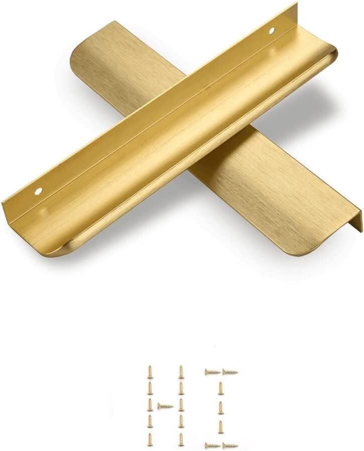 Verborgen keukengrepen onzichtbare handvatten 10 stuks goud