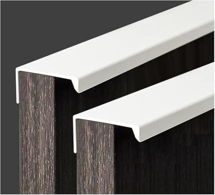 Verborgen meubelgrepen 4 stuks onzichtbare deurgrepen keukengrepen aluminium ladegrepen 15 cm wit