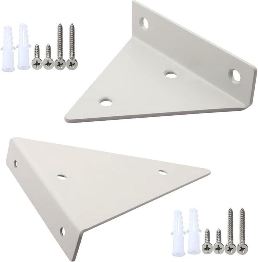 Verborgen plankdragers driehoekige zwevende metalen wandrek plankhouders set van 2 voor boekenplanken keukenplanken