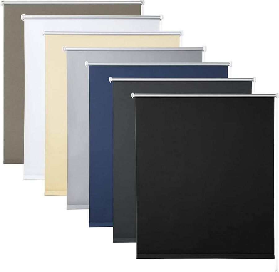 Rootz Living Rootz Verduisterend Rolgordijn Thermische Raamgordijnen Lichtdichte Zonwering Warmte-isolatie 40-120cm x 160 210cm