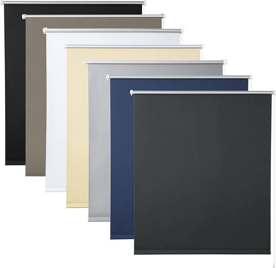 Rootz Living Rootz Verduisterend Rolgordijn Zilveren Thermische Coating Warmte-isolatie Eenvoudige installatie 100% Polyester 40-120cm x 130 160 210cm